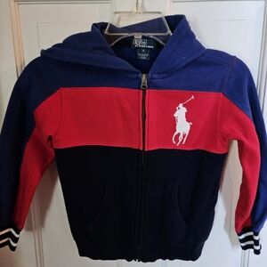 Boys Polo Striped Hoodie